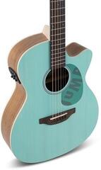 Други електро-акустични китари Applause AEO-69-T Jump OM Cutaway Celeste Други електро-акустични китари - 4