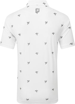 Риза за поло Footjoy Thistle Print Lisle White M - 2