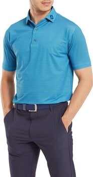 Polo Shirt Footjoy Octagon Print Lisle Blue Sky XL - 3