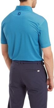 Polo Shirt Footjoy Octagon Print Lisle Blue Sky XL - 4