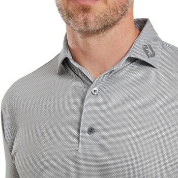 Polo Shirt Footjoy Octagon Print Lisle White XL - 5