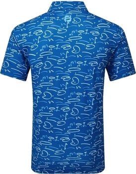 Polo Shirt Footjoy Golf Course Doodle Deep Blue XL - 2