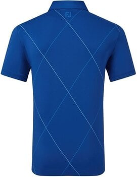 Camisa pólo Footjoy Raker Print Lisle Deep Blue L - 2
