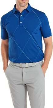 Polo košile Footjoy Raker Print Lisle Deep Blue M - 3