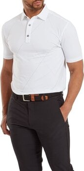 Polo Shirt Footjoy Raker Print Lisle White XL - 3