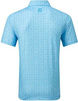 Camiseta polo Footjoy The 19th Hole Lisle Blue Sky M - 2