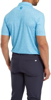 Polo Shirt Footjoy The 19th Hole Lisle Blue Sky XL - 4