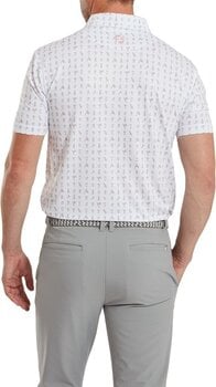 Polo-Shirt Footjoy The 19th Hole Lisle White XL - 4