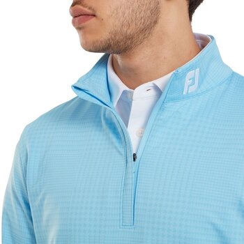 Hoodie/Sweater Footjoy Glen Plaid Print Chill-Out Blue Sky L - 5