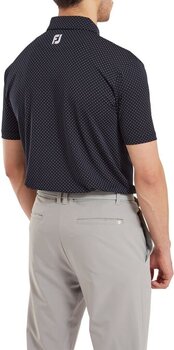 Polo Shirt Footjoy Stretch Dot Print Lisle Navy/White M - 4