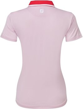 Koszulka Polo Footjoy Colour Block Lisle Pink/Red L - 2