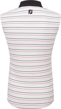 Camiseta polo Footjoy Sleeveless Striped Lisle Black S - 2