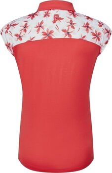 Polo Shirt Footjoy Blocked Floral Print Lisle Red XS - 2