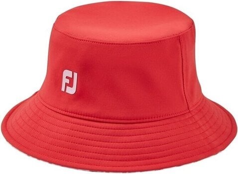 Klobouk Footjoy Reversible Bucket Hat Red/Gingham - 2