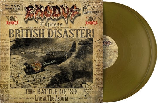 Vinyl Record Exodus - British Disaster: The Battle of '89 (Live At The Astoria) (Gold Coloured) (2 LP) - 2