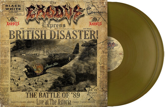 Disco in vinile Exodus - British Disaster: The Battle of '89 (Live At The Astoria) (Gold Coloured) (2 LP) - 2