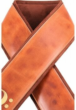 Leather guitar strap RightOnStraps Bassman Leather guitar strap Fakey Woody - 3