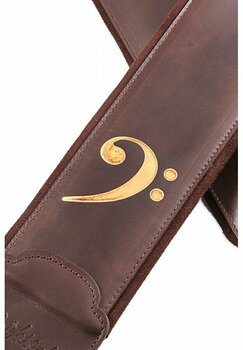 Leather guitar strap RightOnStraps Bassman Leather guitar strap Fakey Brown - 2