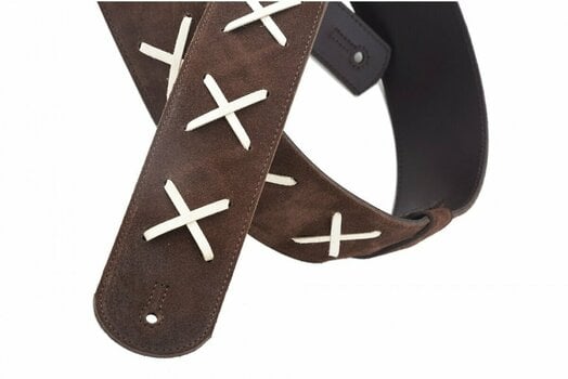 Leather guitar strap RightOnStraps Legend DG Leather guitar strap Brown - 2