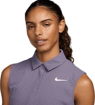 Polo Shirt Nike Dri-Fit ADV Tour Womens Sleevless Polo Daybreak/White L - 3