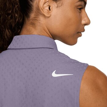 Polo Shirt Nike Dri-Fit ADV Tour Womens Sleevless Polo Daybreak/White L Polo Shirt - 5