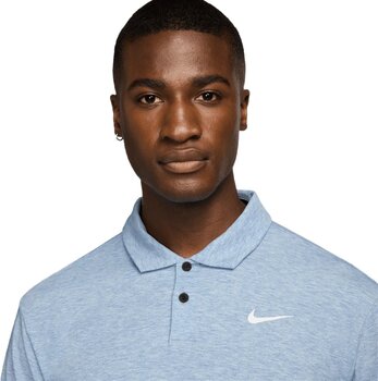 Polo Shirt Nike Dri-Fit Tour Heather Mens Aegean Storm/White M Polo Shirt - 3