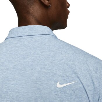 Риза за поло Nike Dri-Fit Tour Heather Mens Polo Aegean Storm/White M - 5