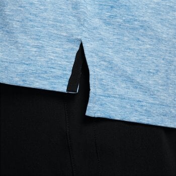 Camiseta polo Nike Dri-Fit Tour Heather Mens Polo Light Photo Blue/Black 2XL Camiseta polo - 6