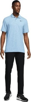 Polo-Shirt Nike Dri-Fit Tour Heather Mens Polo Light Photo Blue/Black 2XL - 7