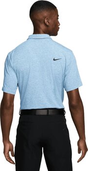 Camiseta polo Nike Dri-Fit Tour Heather Mens Polo Light Photo Blue/Black L Camiseta polo - 2