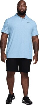 Camisa pólo Nike Dri-Fit Tour Heather Mens Polo Light Photo Blue/Black XL - 14