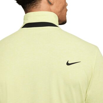 Риза за поло Nike Dri-Fit Tour Heather Mens Polo Light Lemon Twist/Black L - 4