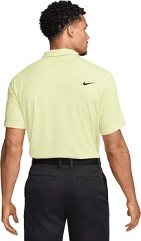 Polo Shirt Nike Dri-Fit Tour Heather Mens Light Lemon Twist/Black M Polo Shirt - 2