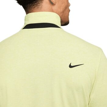 Camisa pólo Nike Dri-Fit Tour Heather Mens Polo Light Lemon Twist/Black M - 4