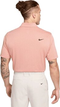 Koszulka Polo Nike Dri-Fit Tour Jacquard Mens Polo Light Madder Root/Guava Ice/Black M - 2
