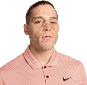 Chemise polo Nike Dri-Fit Tour Jacquard Mens Polo Light Madder Root/Guava Ice/Black XL - 3