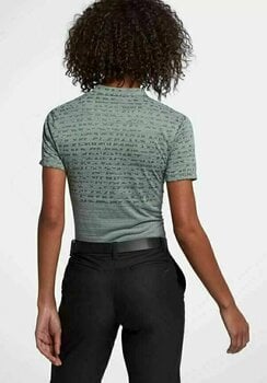 Polo-Shirt Nike Zonal Cooling Jacquard Damen Poloshirt Clay Green/Black L - 3