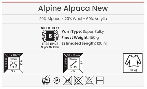 Fil à tricoter Yarn Art Alpine Alpaca 1439 - 4