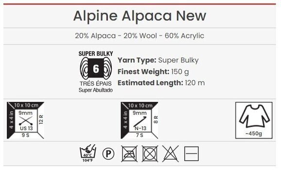 Плетива прежда Yarn Art Alpine Alpaca 1448 Плетива прежда - 4