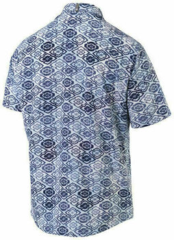 Camiseta polo Puma Mens Aloha Woven Shirt Peacoat-Print L - 2