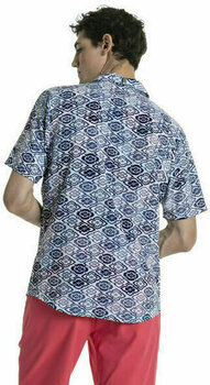 Риза за поло Puma Mens Aloha Woven Shirt Peacoat-Print L - 3