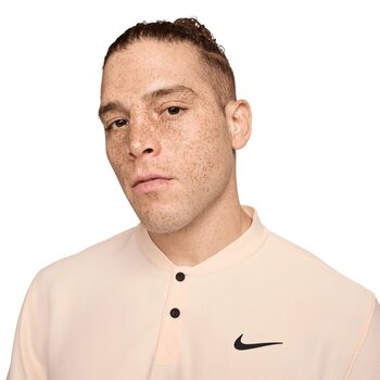 Camisa pólo Nike Dri-Fit Tour Texture Mens Polo Guava Ice/Black 2XL - 3