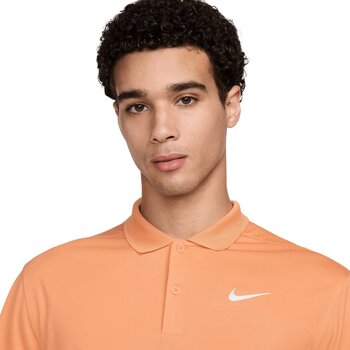 Polo Shirt Nike Dri-Fit Victory Solid Mens Polo Orange Trance/White S Polo Shirt - 3