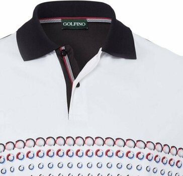 Polo Shirt Golfino Golf Ball Printed Black 48 Polo Shirt - 2