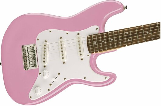 Electric guitar Fender Squier Mini Stratocaster V2 IL Pink - 3
