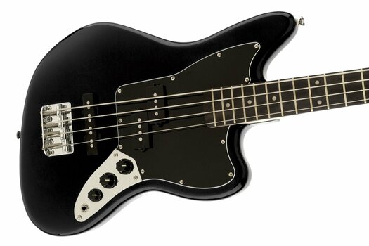 Elektrische basgitaar Fender Squier Vintage Modified Jaguar Bass Special SS IL Black - 4
