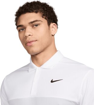 Koszulka Polo Nike Dri-Fit Victory+ Mens Polo White/Light Smoke Grey/Pure Platinum/Black 2XL - 3