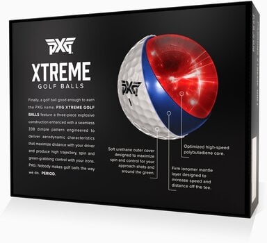 Palle da golf PXG Xtreme Golf Balls White - 4