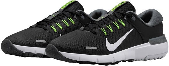 Men's golf shoes Nike Free Golf Unisex Shoes Black/White/Iron Grey/Volt 41 - 5