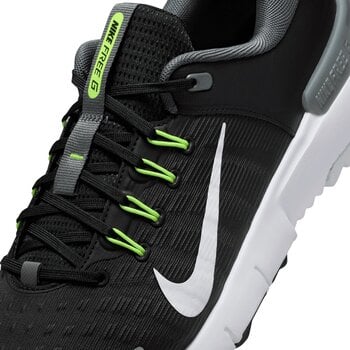 Heren golfschoenen Nike Free Golf Unisex Shoes Black/White/Iron Grey/Volt 42 - 10